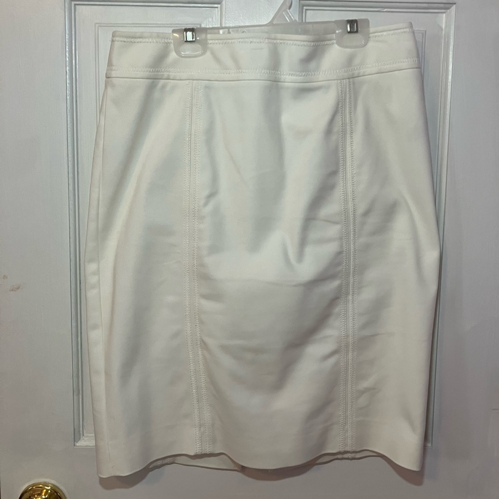 White Pencil Skirt - Size 8
